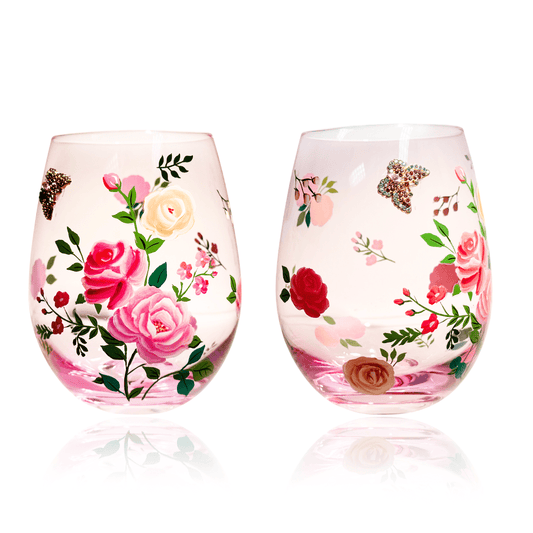 painted wine glasses, unique wine glasses, cute wine glasses, cool wine glasses, fancy wine glasses, pretty wine glasses, hand painted wine glasses, painted wine glass, unique stemless wine glass